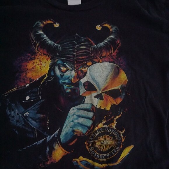 Harley-Davidson '14 Desperado Mcallen Texas Black Cotton Short Sleeve Shirt XL - Picture 5 of 9